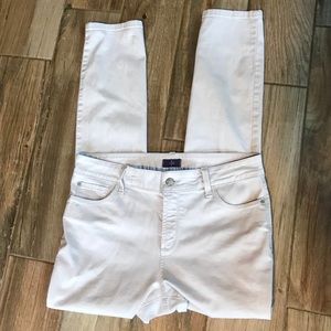 NYDJ bone colored skinny jeans